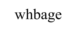 WHBAGE trademark