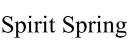 SPIRIT SPRING trademark