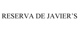 RESERVA DE JAVIER'S trademark