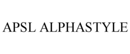 APSL ALPHASTYLE trademark