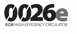 0026E ECM HIGH-EFFICIENCY CIRCULATOR trademark