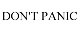 DON'T PANIC trademark