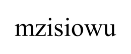 MZISIOWU trademark