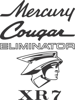 MERCURY COUGAR ELIMINATOR XR7 trademark