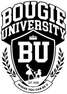 BOUGIE UNIVERSITY BU EST. 2008 WHERE YOU CAN BE U trademark