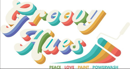 GROOVY HUES PEACE · LOVE · PAINT · POWERWASH trademark