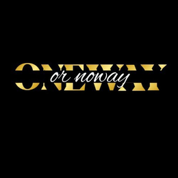 ONEWAY OR NOWAY trademark