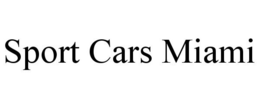 SPORT CARS MIAMI trademark