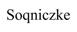 SOQNICZKE trademark