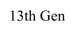 13TH GEN trademark