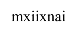 MXIIXNAI trademark