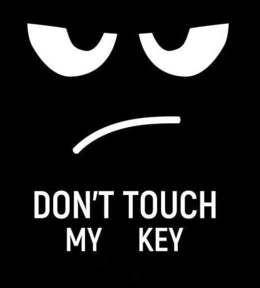 DON'T TOUCH MY KEY trademark