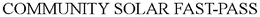 COMMUNITY SOLAR FAST-PASS trademark