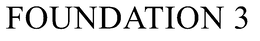 FOUNDATION 3 trademark