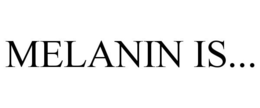 MELANIN IS... trademark