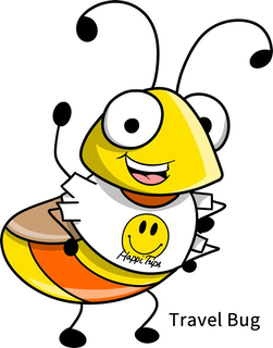 TRAVEL BUG HAPPI TRIPS trademark