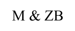 M & ZB trademark