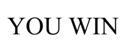 YOU WIN trademark