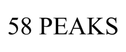 58 PEAKS trademark