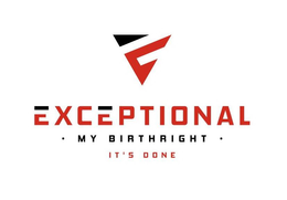 E EXCEPTIONAL ·  MY BIRTHRIGHT · IT'S DONE trademark