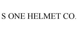 S ONE HELMET CO. trademark