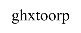 GHXTOORP trademark