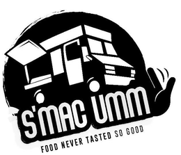 S'MAC UMM FOOD NEVER TASTED SO GOOD trademark