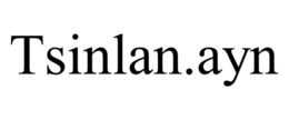 TSINLAN.AYN trademark