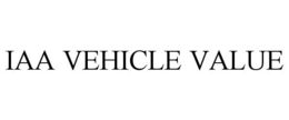 IAA VEHICLE VALUE trademark