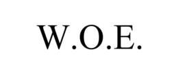 W.O.E. trademark