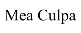 MEA CULPA trademark
