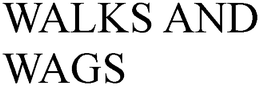 WALKS AND WAGS trademark