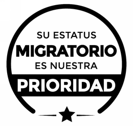 SU ESTATUS MIGRATORIO ES NUESTRA PRIORIDAD trademark