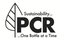 SUSTAINABILITY...PCR...ONE BOTTLE AT A TIME trademark