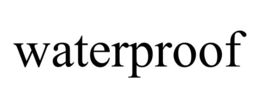 WATERPROOF trademark