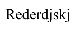 REDERDJSKJ trademark
