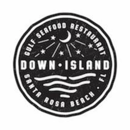 DOWN · ISLAND GULF SEAFOOD RESTAURANT SANTA ROSA BEACH · FL trademark