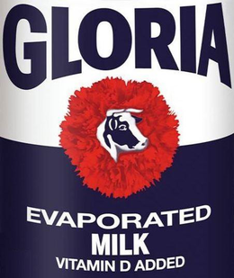 GLORIA EVAPORATED MILK VITAMIN D ADDED trademark
