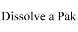 DISSOLVE A PAK trademark