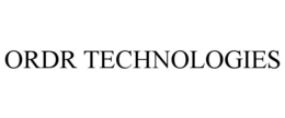 ORDR TECHNOLOGIES trademark