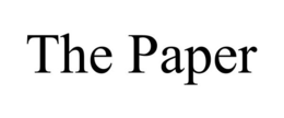 THE PAPER trademark