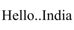HELLO..INDIA trademark