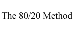 THE 80/20 METHOD trademark