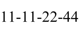 11-11-22-44 trademark