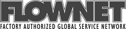 FLOWNET FACTORY AUTHORIZED GLOBAL SERVICE NETWORK trademark