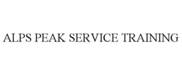 ALPS PEAK SERVICE TRAINING trademark