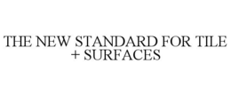 THE NEW STANDARD FOR TILE + SURFACES trademark