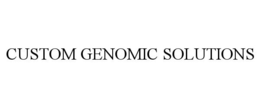 CUSTOM GENOMIC SOLUTIONS trademark