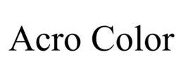 ACRO COLOR trademark