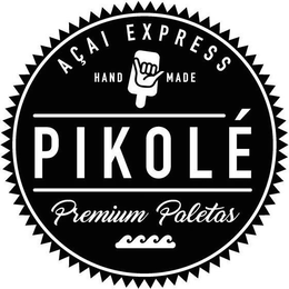 AÇAI EXPRESS HAND MADE PIKOLÉ PREMIUM PALETAS trademark